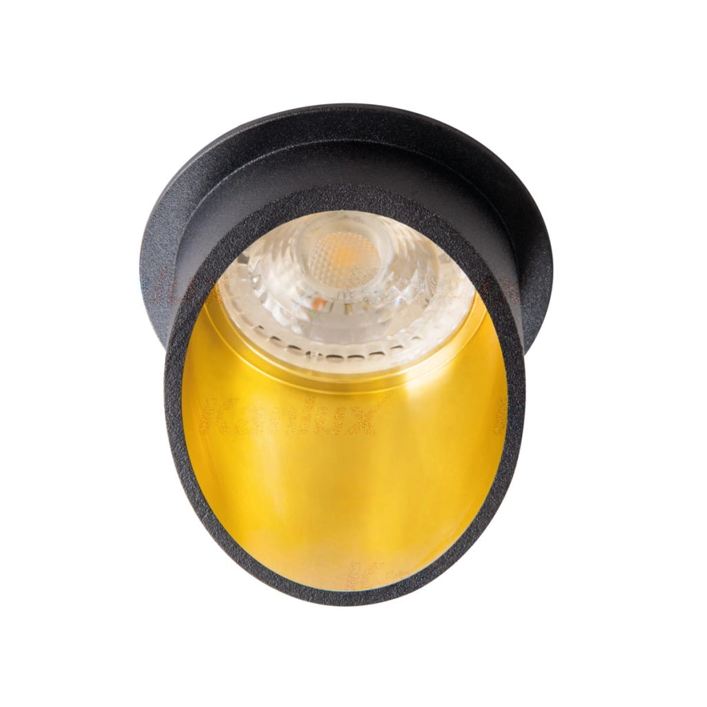 Kanlux SPAG 27324 faretto incasso soffitto GU10 nero oro