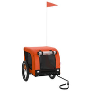 Rimorchio da Bici per Animali Arancione e Nero Oxford e Ferro CFW5465280
