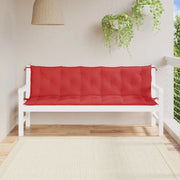 Cuscini per Panca 2 pz Rossi 180x50x7 cm in Tessuto Oxfordcod mxl 116085