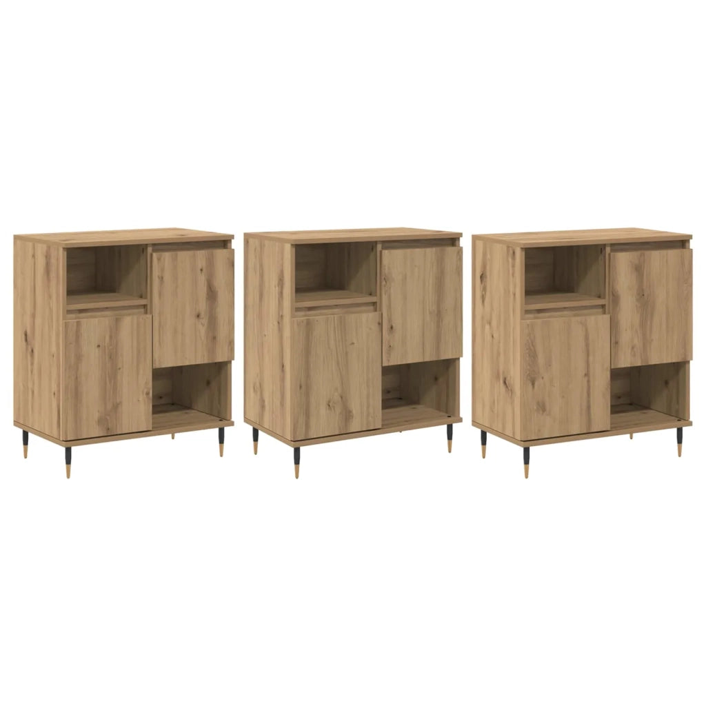 Sideboards 3 pcs Rovere artigianale 3394543