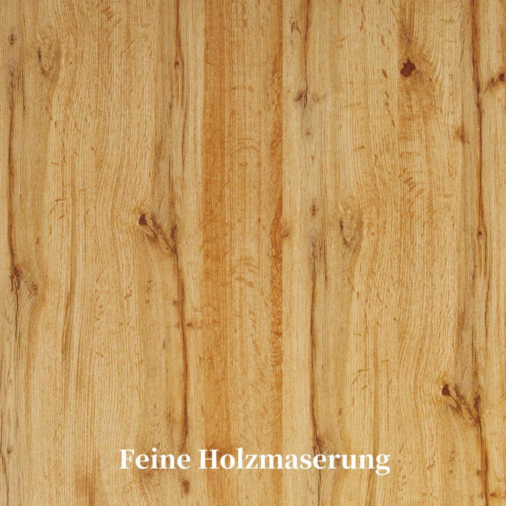 TAVOLO allungabile 120/160x80x76 cm effetto legno MDF e metallo
