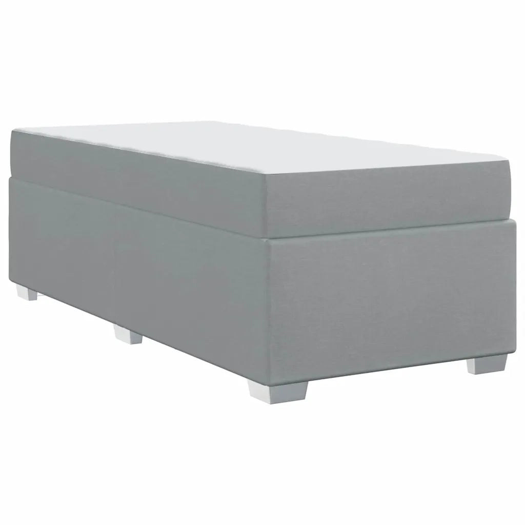 Struttura del letto Grigio chiaro 100 x 200 cm Tessuto