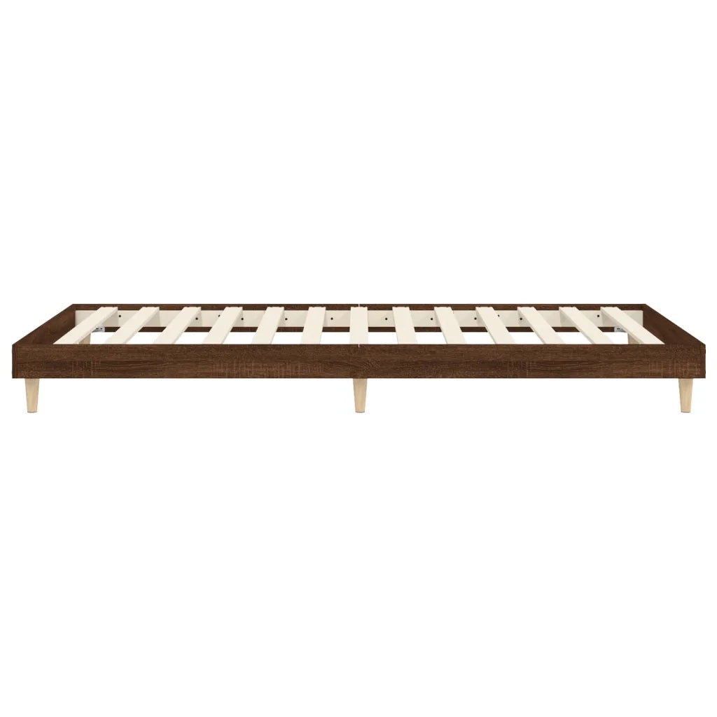 Giroletto senza Materasso Rovere Marrone 100x200 cm Truciolato 832060