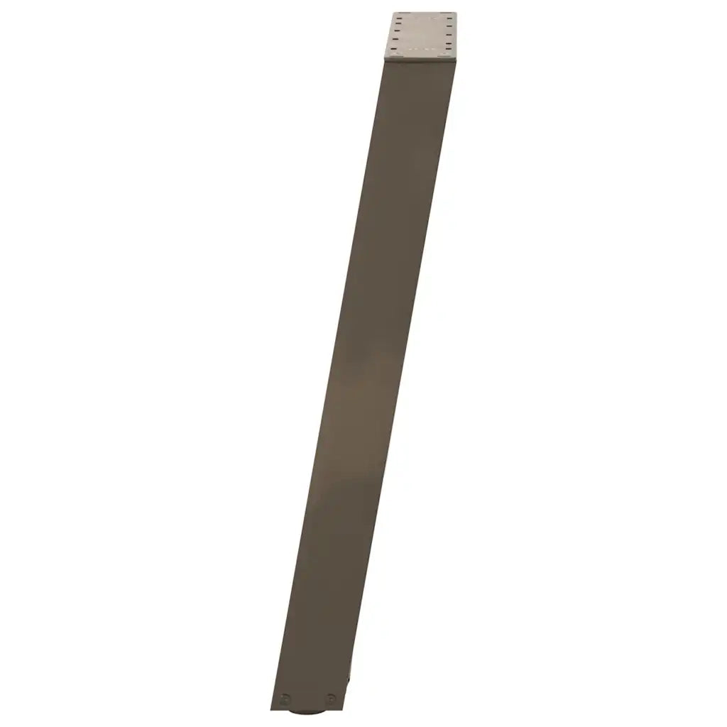 vidaXL Gambe per tavolo da pranzo a forma di U 2 pz in acciaio naturale 60x(72-73) cm