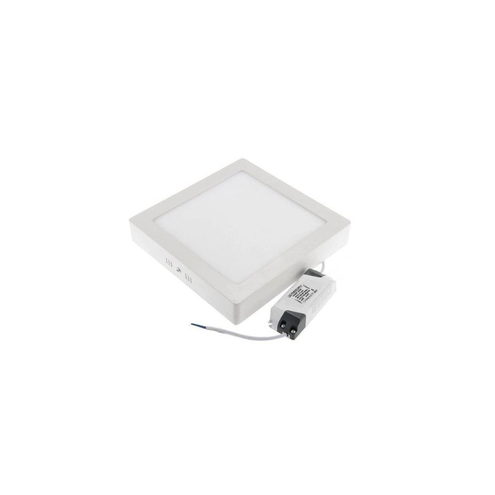 Trade Shop - 18w Pannello Luce Plafoniera Quadrato 90 Led 2835 Smd Bianco Caldo Ac90-240v -