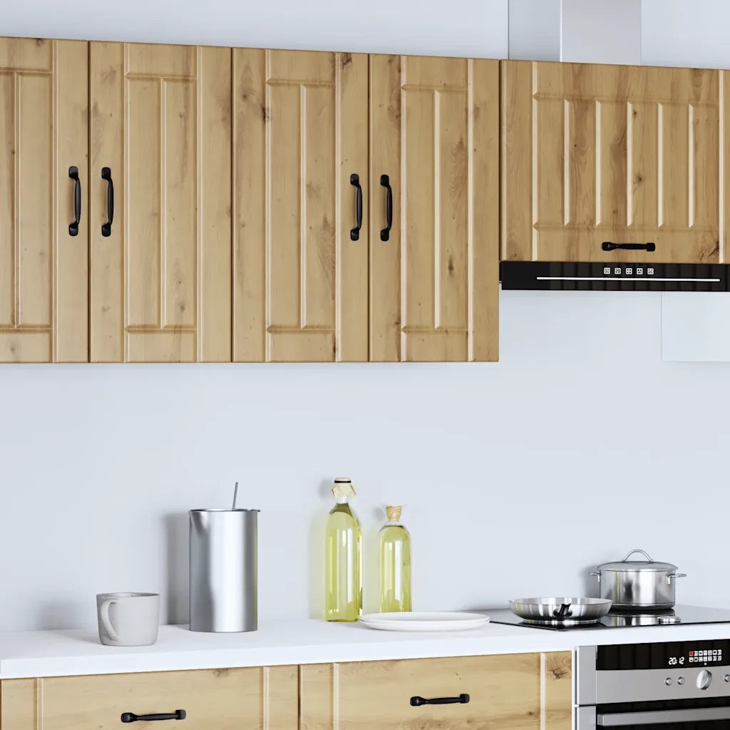 Pensile da Cucina Lucca Rovere Artigianale in Legno Multistrato 853826