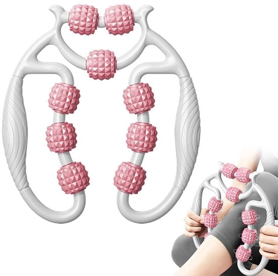 Apparecchio di massaggio per profondità con 9 ruote, massaggio per gambe, nuove ruote per massaggio 2025, apparecchio di massaggio per piedi, massaggio 360 ° per punti di attivazione per gambe e piedi