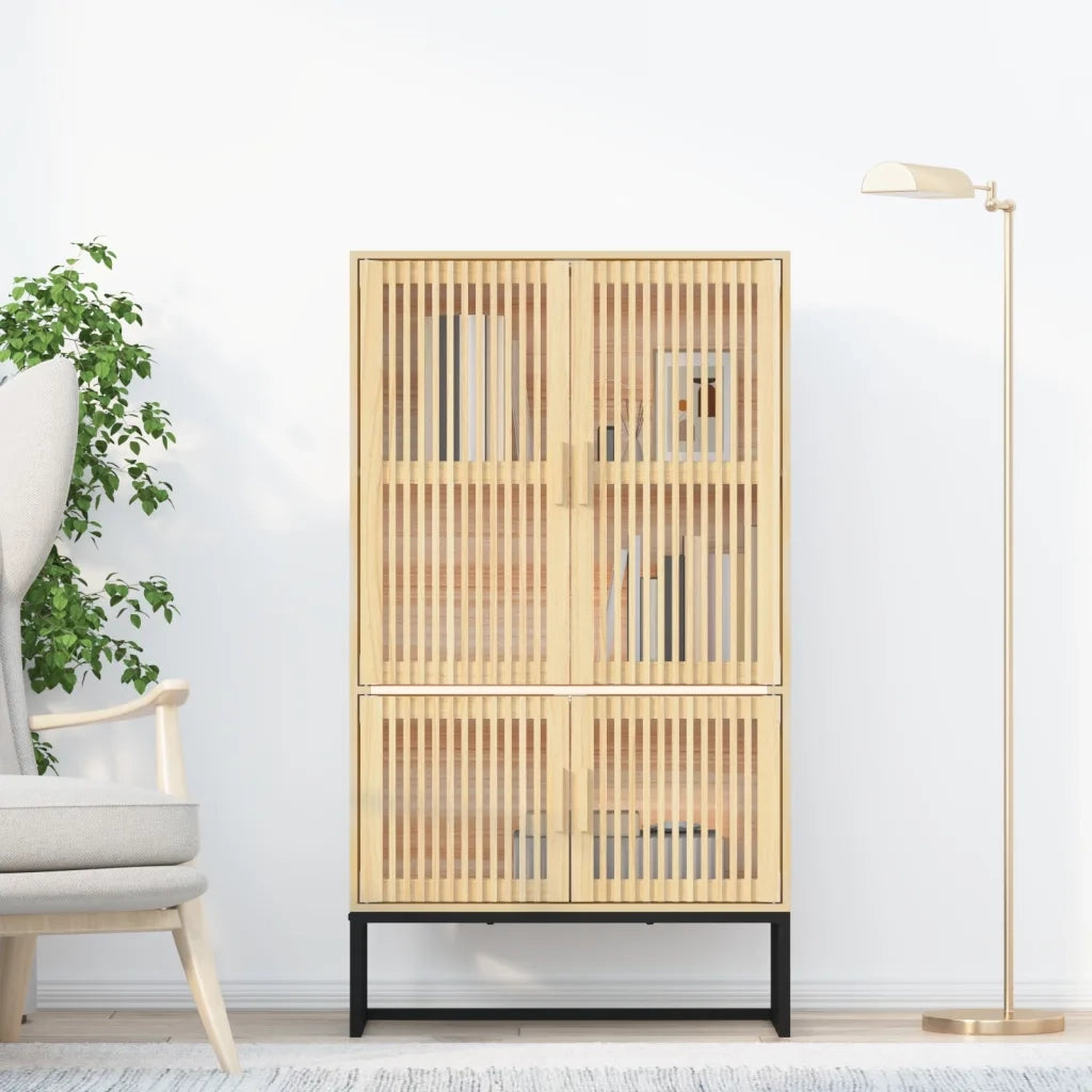 Credenza-Buffet-Armadio da cucina 70x35x125 cm in Legno Multistrato