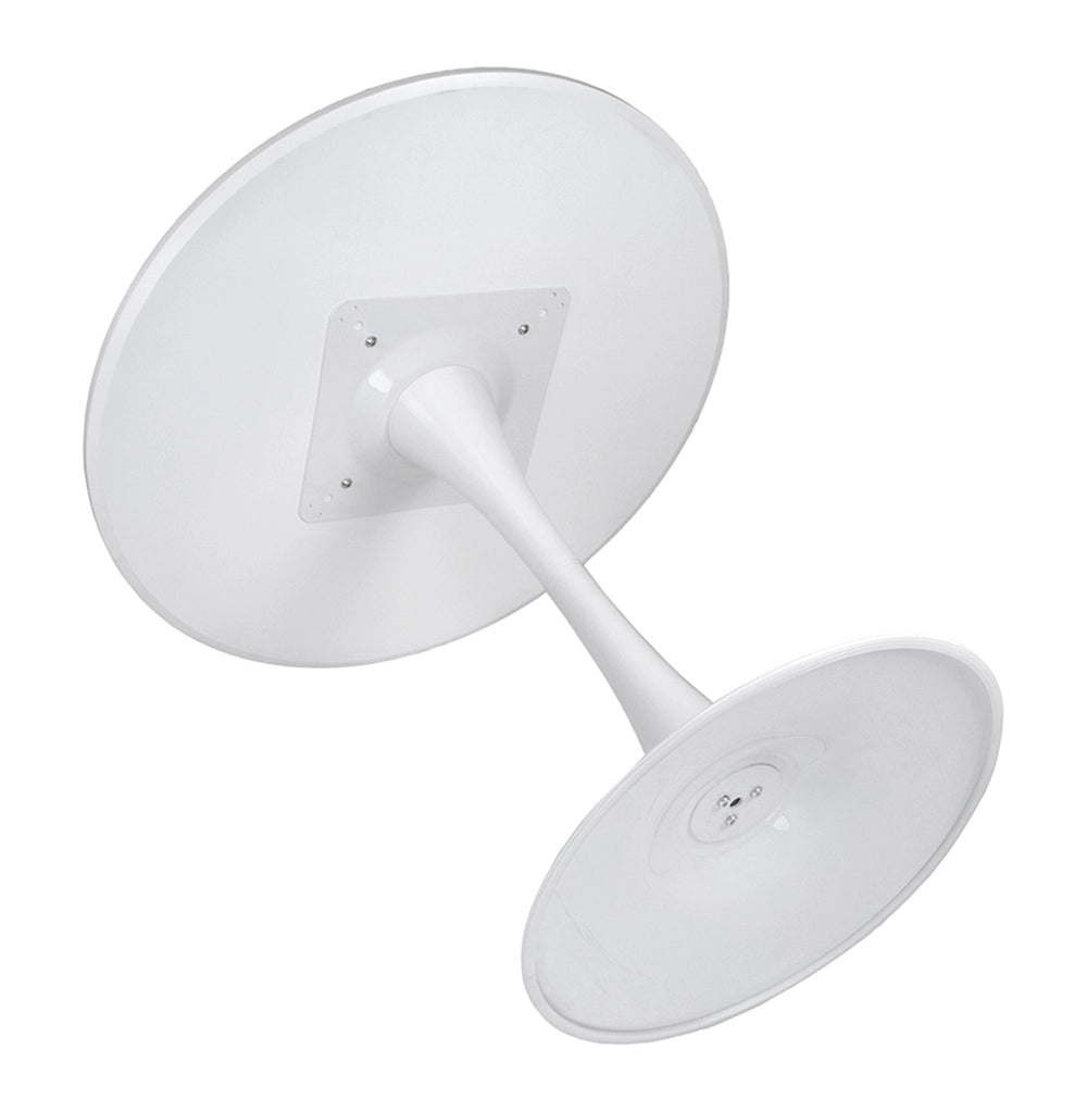Tavolo rotondo Ø70 cm, tavolo da pranzo tondo bianco - Omar - TR08-7OMPM
