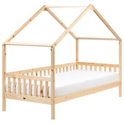 Letto a forma di casa per bambini Legno di pino chiaro UE Struttura letto singolo con doghe