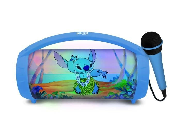 Altoparlante Bluetooth wireless portatile illuminato con microfono Stitch