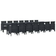 Set da pranzo da giardino con cuscini 15 pcs Antracite PP 3378794