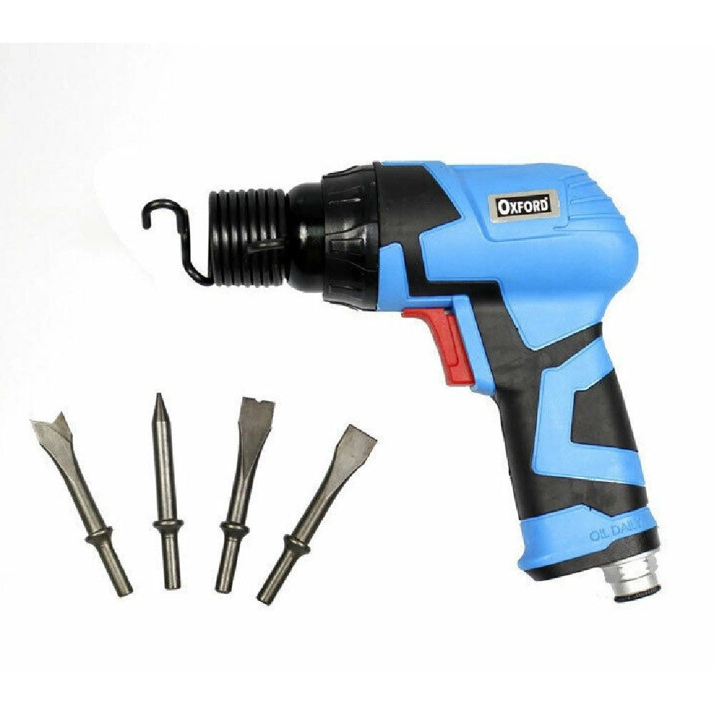 Trade Shop - Martello Scalpello Demolitore Ad Aria Compressa Trapano 4 Punte Accessori -