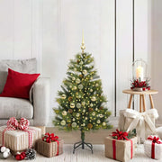 Albero di Natale artificiale pieghevole con coni Verde 120 cm 3395075