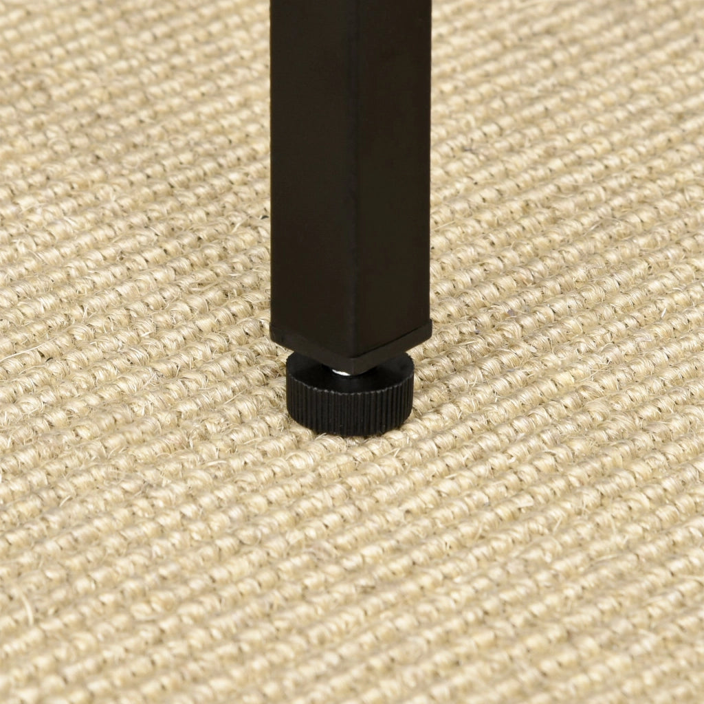Set Bar Tavolino Alto e 4 Sgabelli in Metallo e Legno Rovere Chiaro