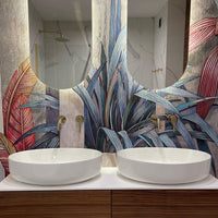 Lavabo Da Appoggio Rea Queen White