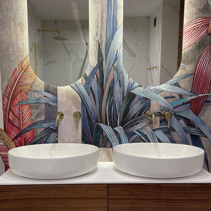 Lavabo Da Appoggio Rea Queen White