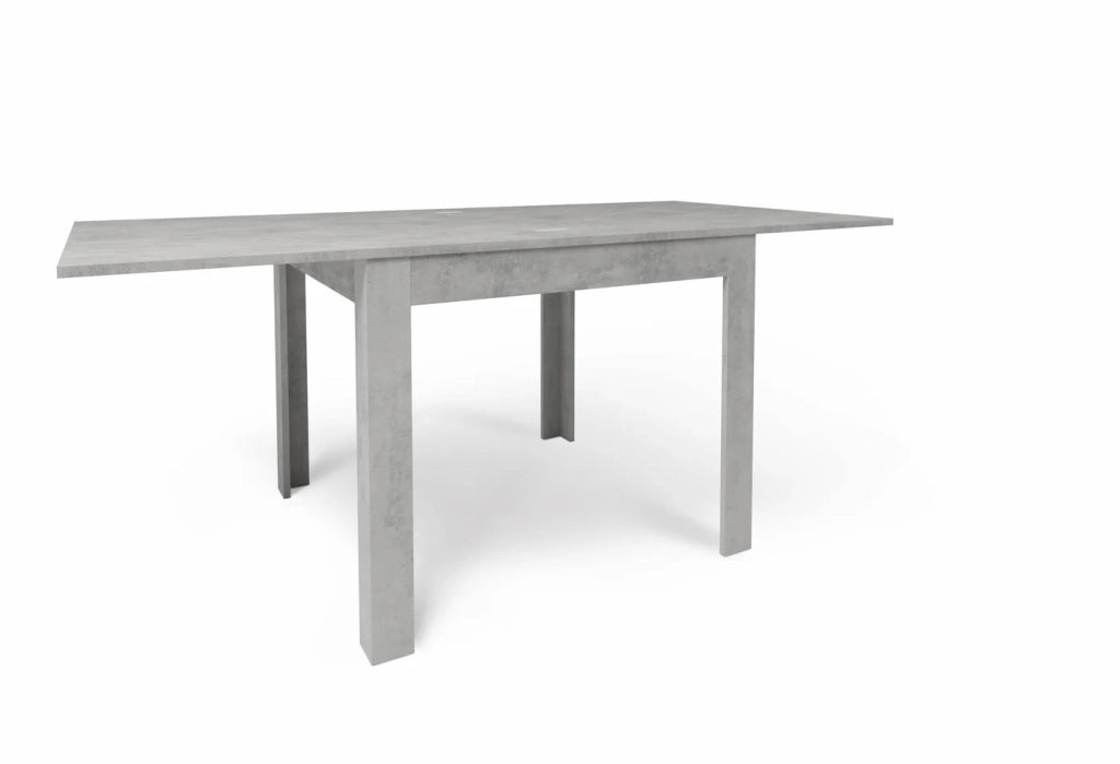 Tavolo Quadrato / Rettangolare Pieghevole Allungabile 90+90cm cemento