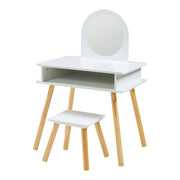 Toeletta per bambini con sgabello 91,5 x 62 x 43,5 cm bianco 03_0011042