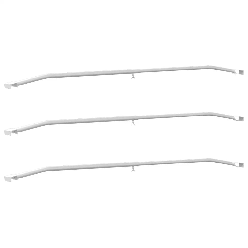 Supporto per teloni per rimorchi 3 pcs Argento 100-145 cm 42020520