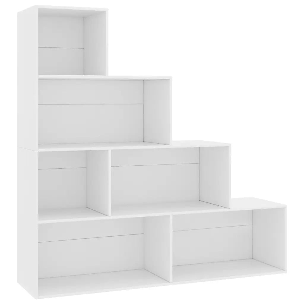 Libreria Divisorio-Scaffale per Libri-Mobile di Stoccaggio Bianco 155x24x160 cm in Legno Multistrato