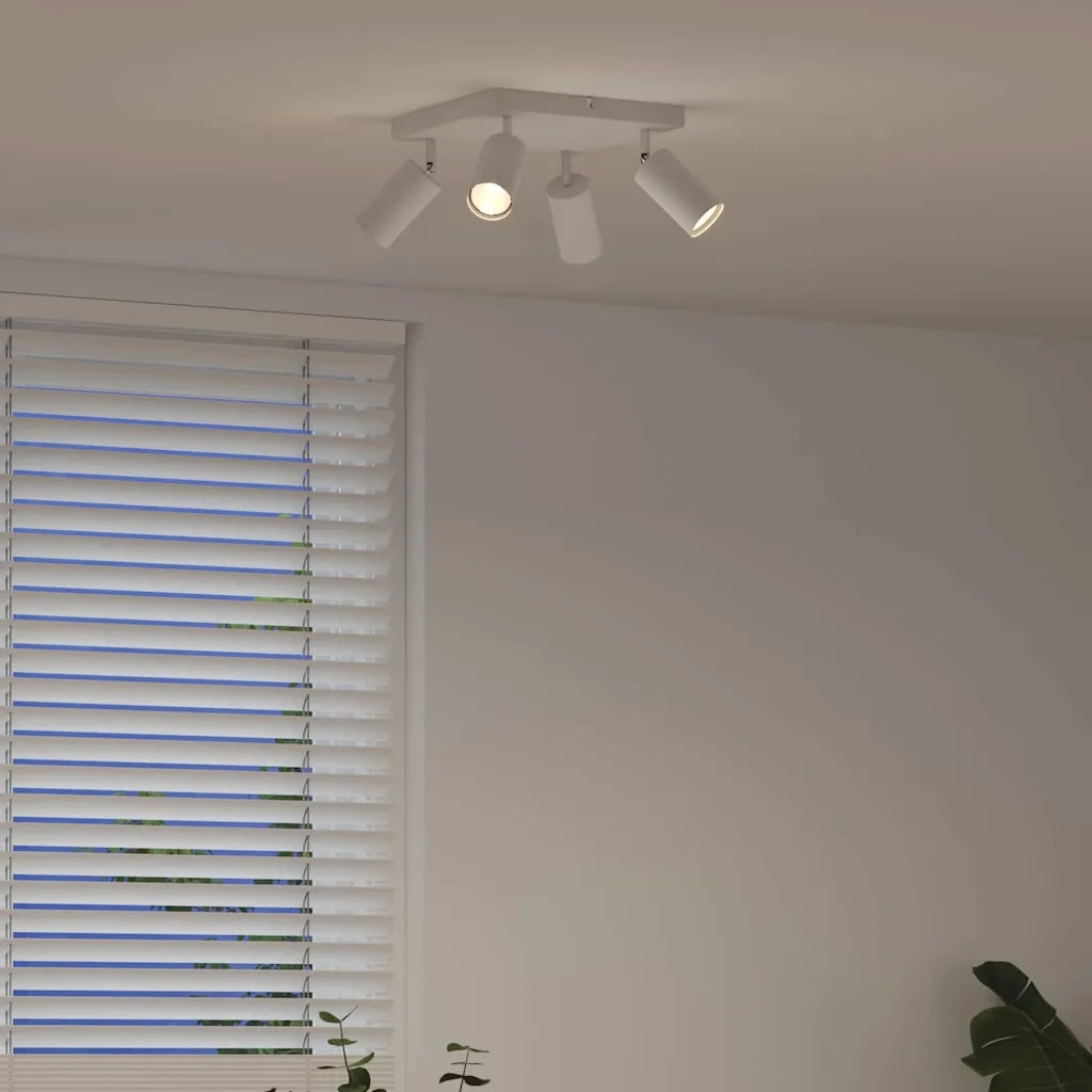 Faretto da soffitto Bianco 26 x 26 x 16 cm Metallo CFW8403060