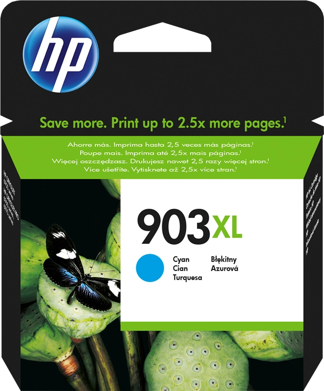 HP Cartuccia di inchiostro ciano originale ad alta capacità 903XL