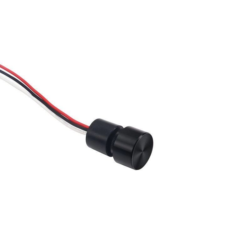 Micro Pulsante Illuminazione LED Regolabile Interruttore con Funzione Dimmer e Memoria Input 12V-24VDC Output 12-24VDC Corrente 4A Impermeabile IP65 30cm