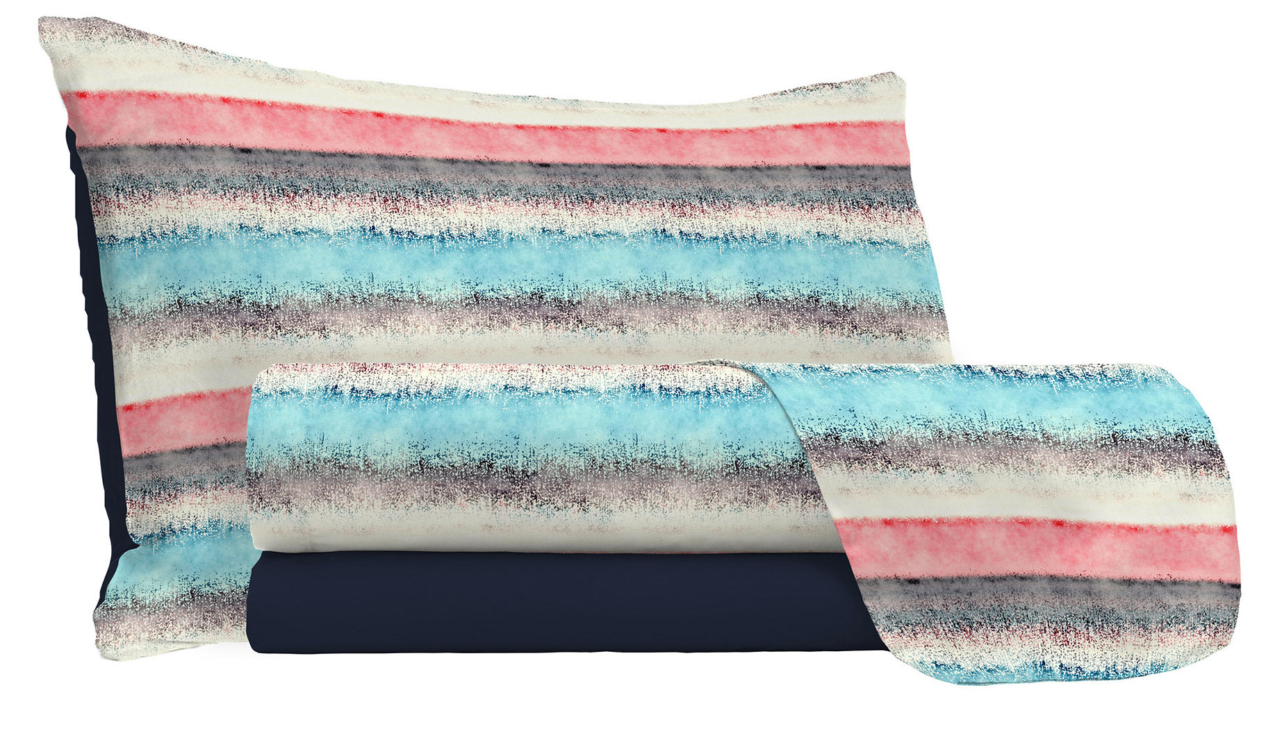 Set Lenzuola Singolo con Stampa Sopra Sotto e Federe Sarah