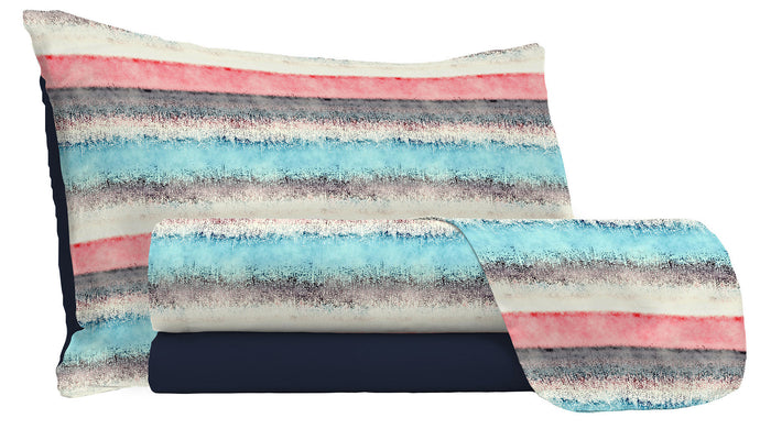 Set Lenzuola Singolo con Stampa Sopra Sotto e Federe Sarah