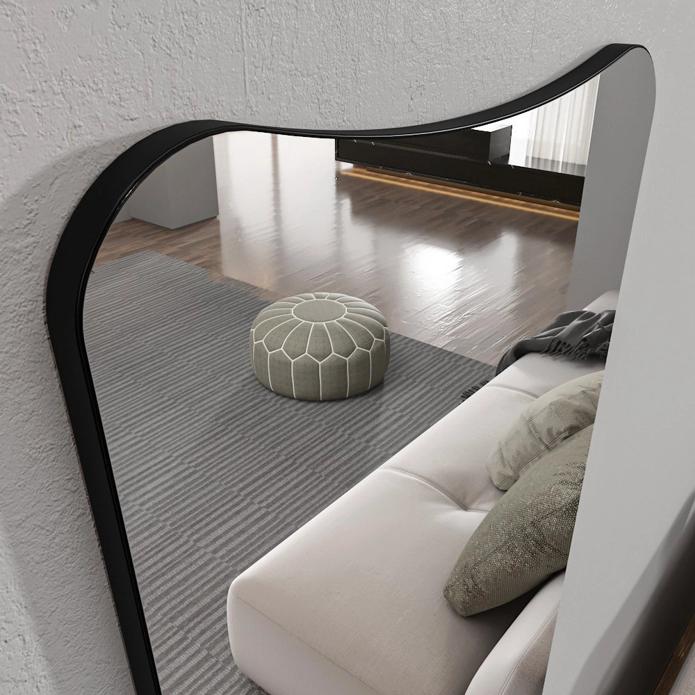 Specchio per cavalli in legno "Vitros" - 55 x 2 x 150 cm - Trasparente