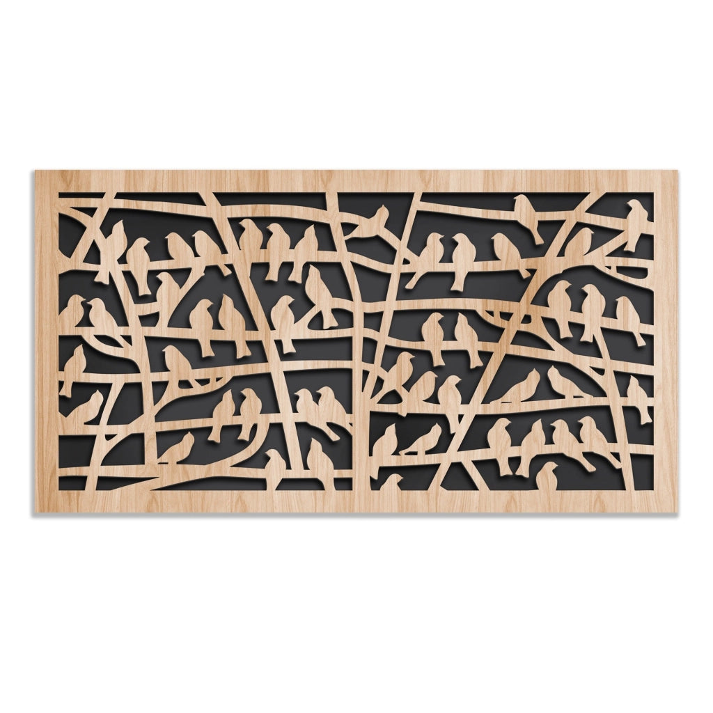 BIRDS - decorazione parete testiera letto Misura: 150x80 cm