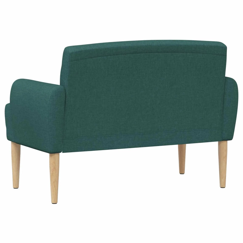 Loveseat con bottoni imbottiti Verde Scuro 116 x 67 x 80 cm 42041780