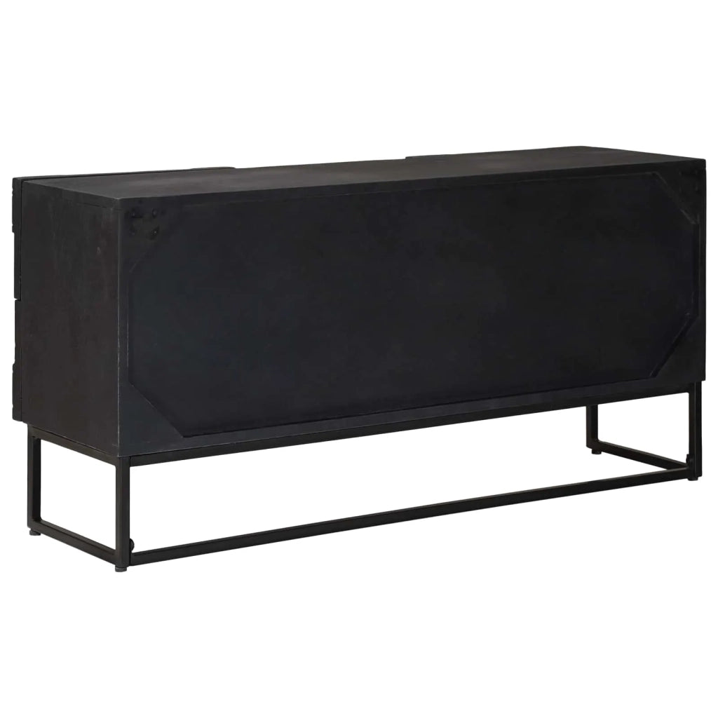 Mobile TV con cassetto con lo scaffale-Credenza per TV Nero 105 x 30 x 54 cm