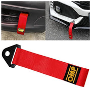 JNNJ 2-delige sleeplus universeel, sleeplus per autobumper, sleepkabel per raceauto, per l'allestimento della parte anteriore e posteriore del veicolo (rosso)