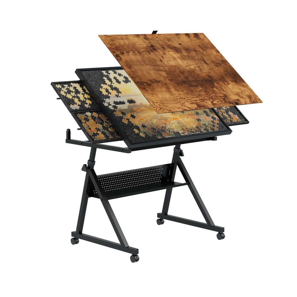 Puzzle 1500 Pezzi con Vassoio ¨C Xylo ¨C Nero, Piano in Metallo