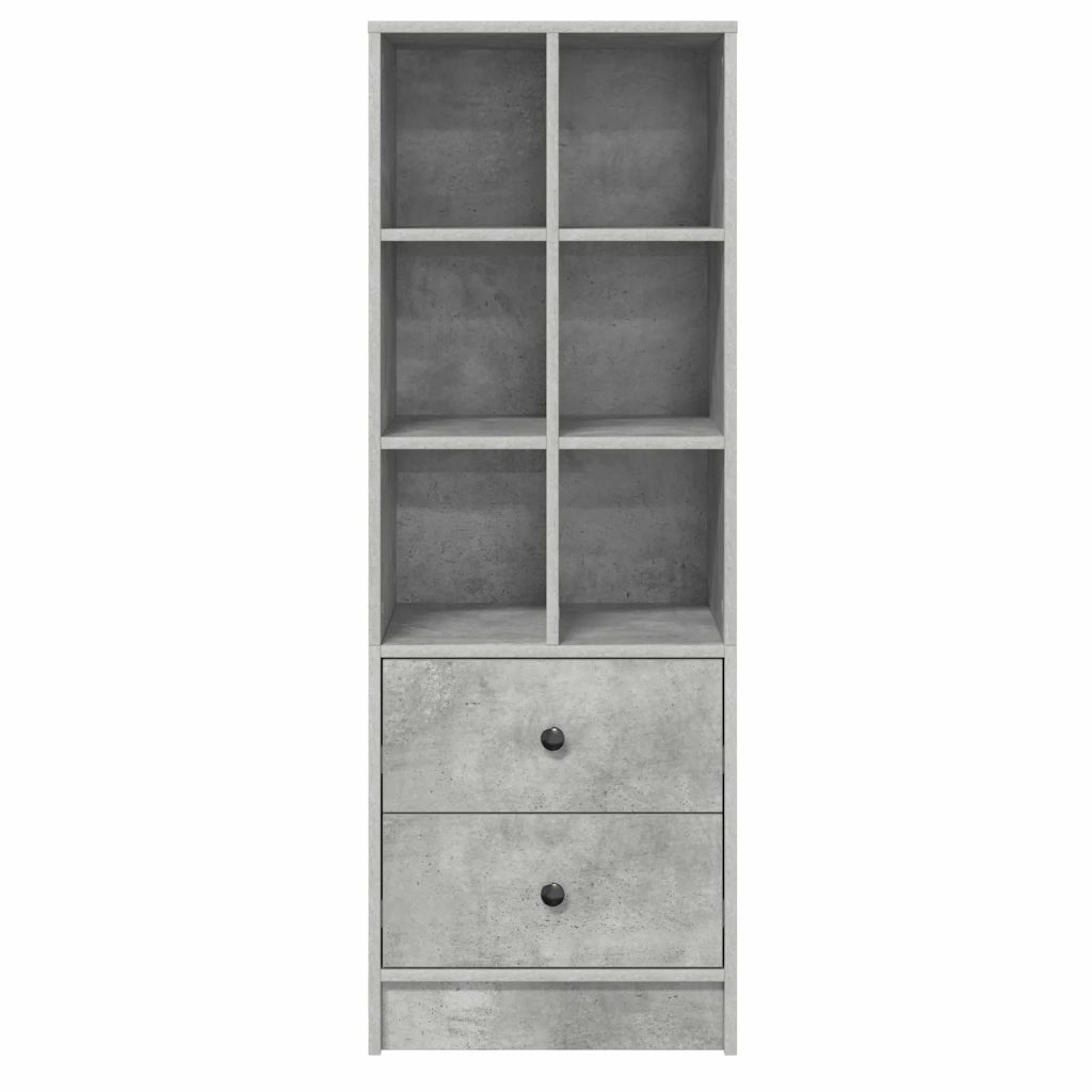 Credenza con cassetto Grigio cemento 45,5 x 34 x 127 cm 869365