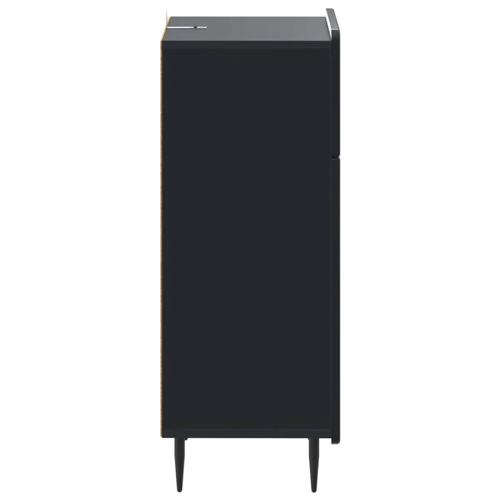 Mobiletto da Bagno ZWOLLE Nero 30 x 31 x 79,5 cm 896386