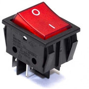 Interruttore 0-1 LUMINOSO 4 Contatti bipolare - led Rosso Vari utilizzi 30 x 22  - UNIVERSALE