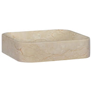 Lavabo fatto a mano 40 x 40 x 10 cm marmo crema 02_0002824