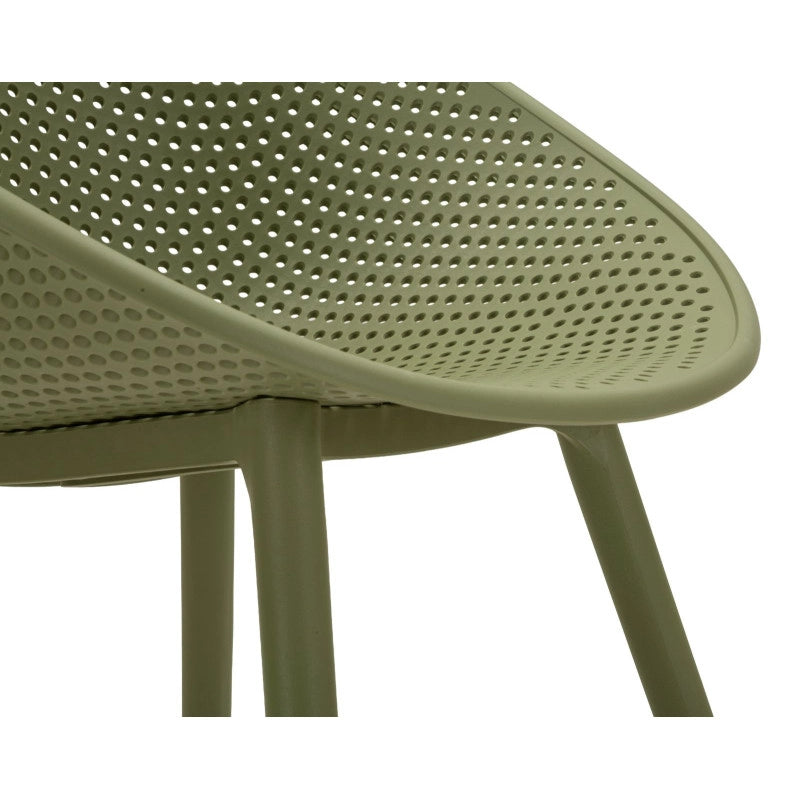 Sedia Ibiza Verde Set 2 Pz cm 59x59x83 (altezza Seduta cm 45)