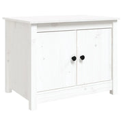 Tavolino da salotto | Tavolino da caff¨¨ | Tavolino da Soggiorno Bianco 71x49x55cm in Legno Massello di Pino