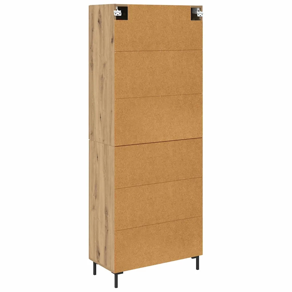 Credenza 2 pcs Rovere artigianale Legno multistrato 3415912