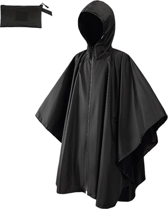 Impermeabile poncho da pioggia - riutilizzabile e ripiegabile - per donne e uomini - escursioni campeggio pesca - impermeabile multifunzionale