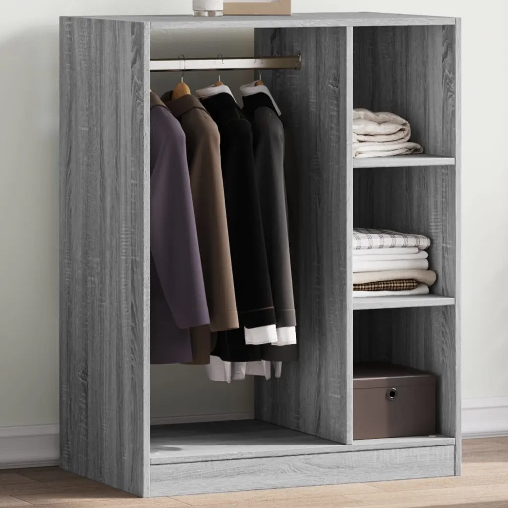 vidaXL Armadio Grigio Sonoma 77x48x102 cm in Legno Multistrato