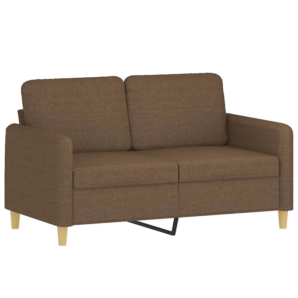 Set di Divani 3 pz con Cuscini Marrone in Tessuto 3202097