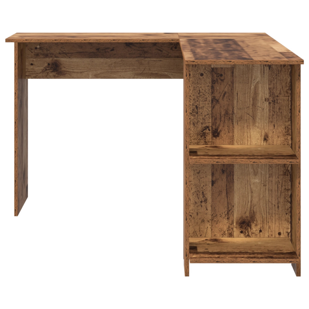 Scrivania Angolare Marrone Legno Vecchio MDF Medio