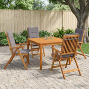 Set da pranzo da giardino 5 pezzi 5 pz Naturale 3434615