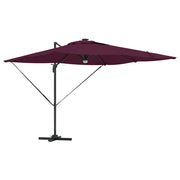Ombrello | Parasol Roma Rosso 286 x 284 x 270 cm Alluminio e Poliestere