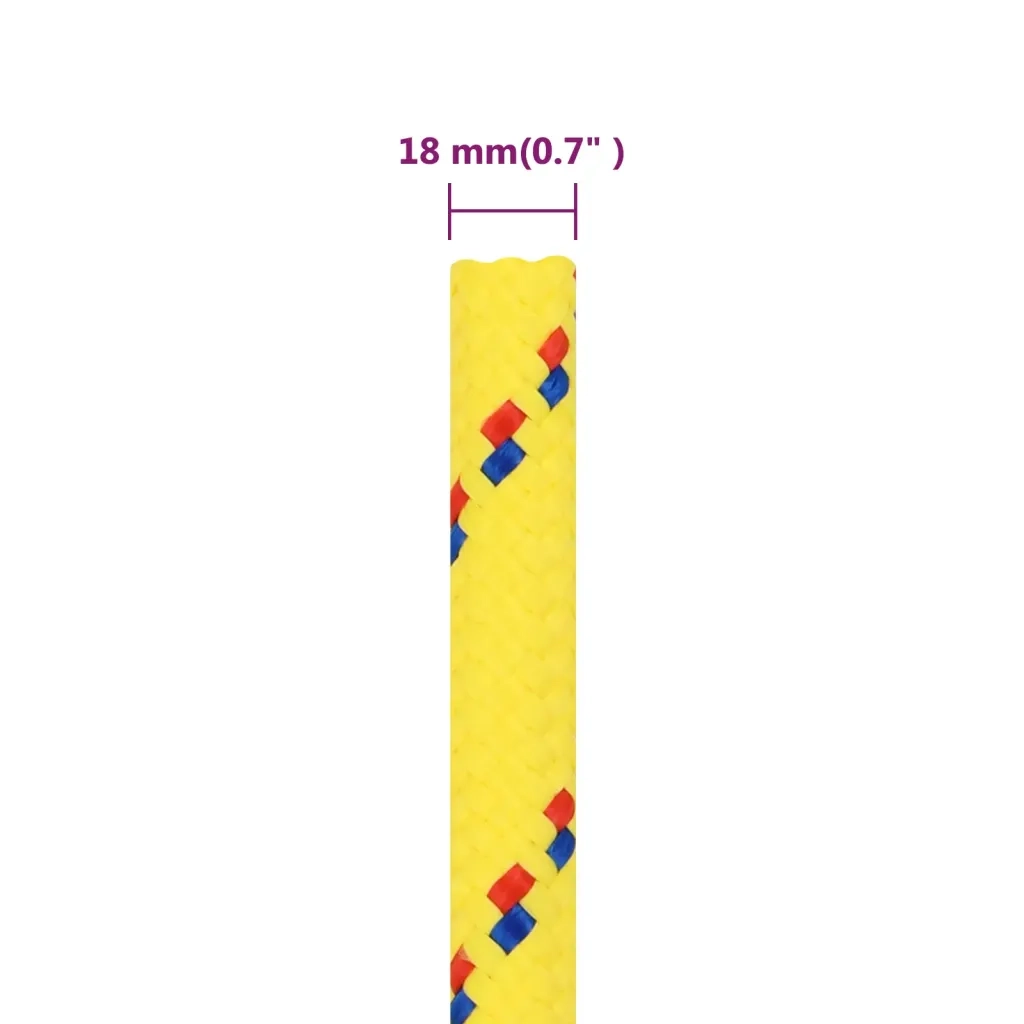 Corda per barca Gialla 18 mm 50 m in Polipropilene 152630